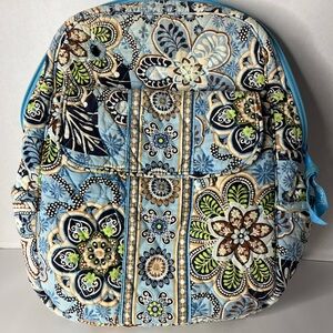 Vera Bradley Floral Blue and Green Backpack